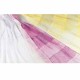 Pañuelos degradados en 3 tonos, blanco, lila y amarillo