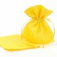 Bolsa algodón topos amarillo, detalles para eventos 