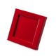 Caja marco charol roja 10 x 10 x 1,5 cm.