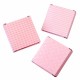 Caja cartón de color rosa, 3 modelos: con rayas, topos o cuadros