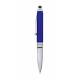 Bolígrafo con puntero y linterna integrada, color azul