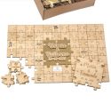 Puzzle de los deseos de madera personalizado. 68 piezas.