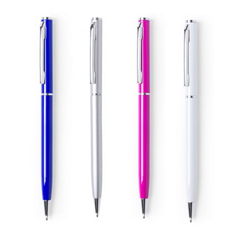 Bolígrafo aluminio colores