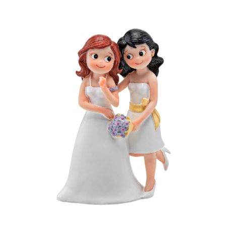 Figura de novias para la tarta de boda