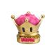 Hucha Corona oro y rosa personalizada