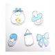Stickers bebé azul