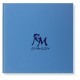 Libro de firmas para boda Azul brillo, personalizado con termoimpresión