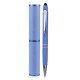 Conjunto compuesto por bolígrafo con puntero y tubo, color azul