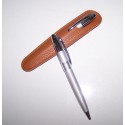 Bolígrafo metal deluxe con funda semi-piel