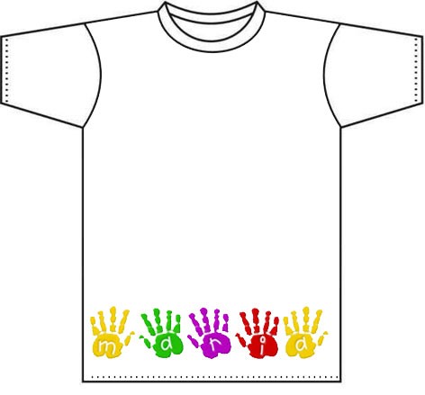 cúbico de ahora en adelante lanzadera Camiseta blanca personalizada con letras diseño. Regalos para niños