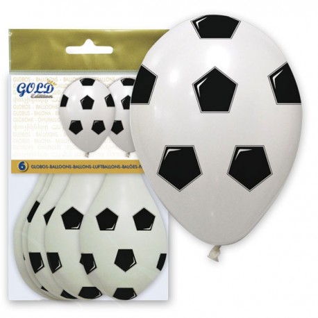 Globos con forma de balón fútbol