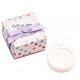 Jabón aromático con forma de botón en caja regalo