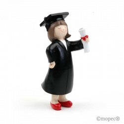 Figura de pastel graduación chica